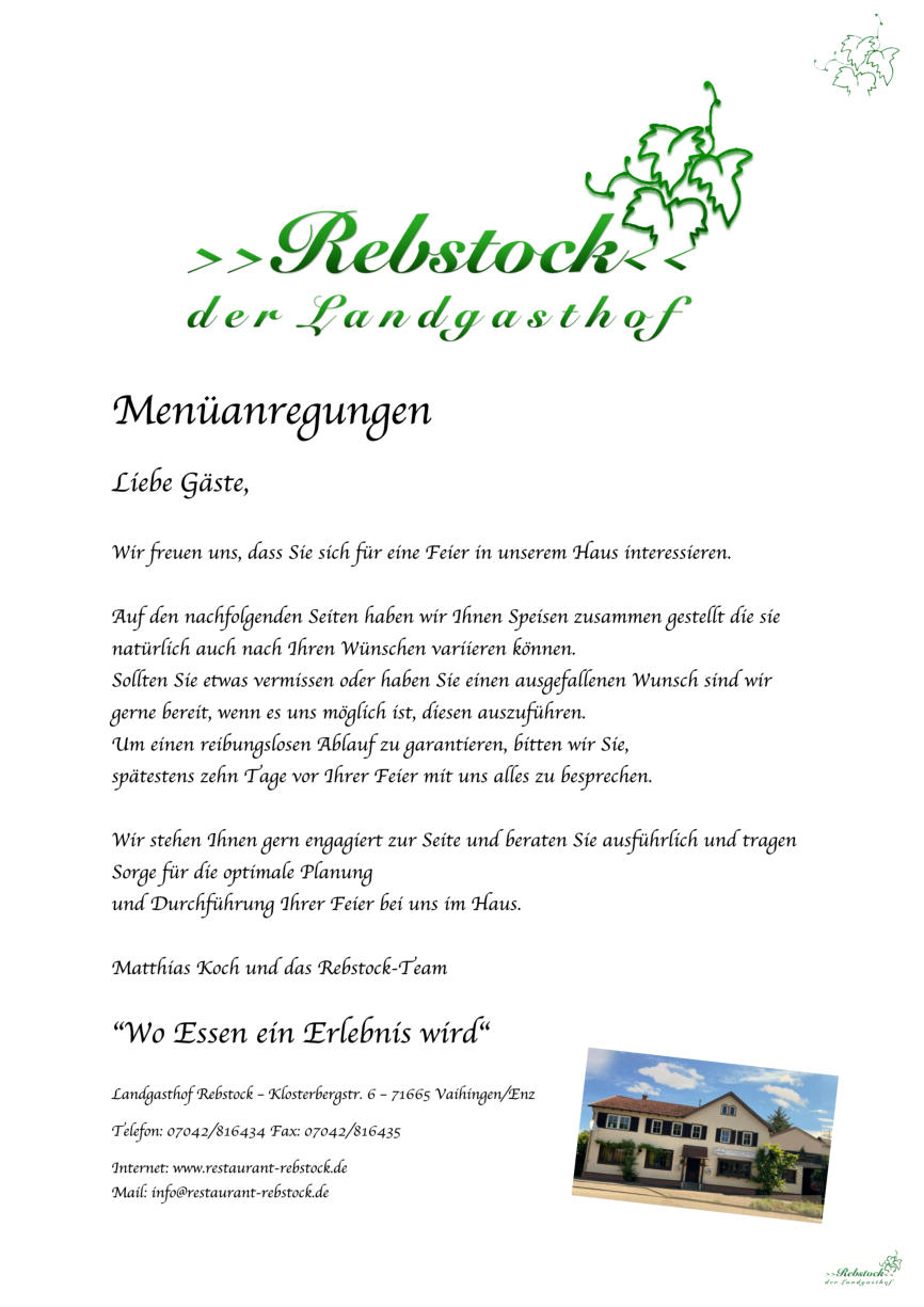 Landgasthof Rebstock